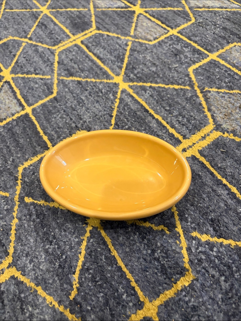 Homer Laughlin Bright Yellow Ceramic Serving Bowl